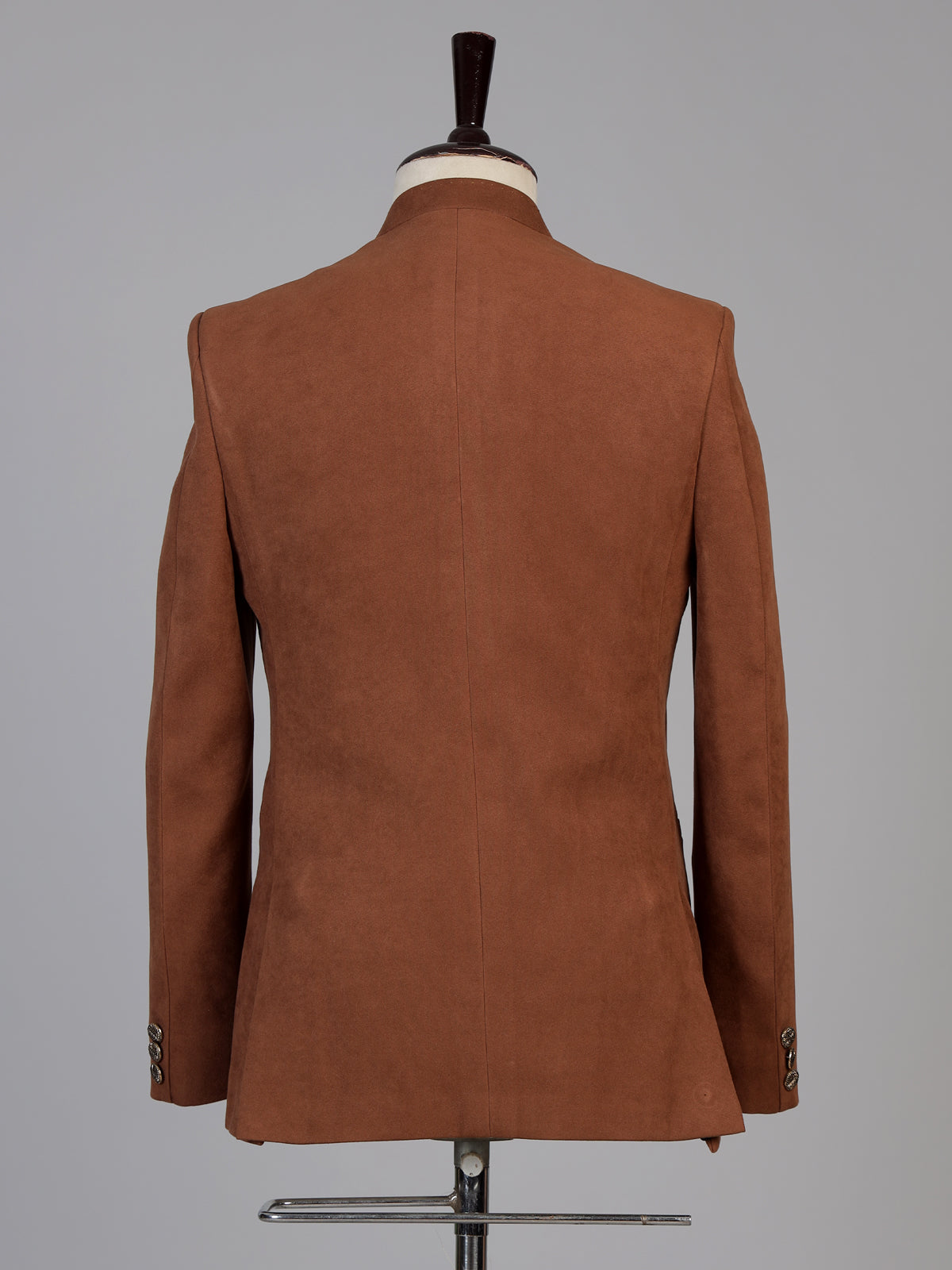 Rust orange mens floral zardosi jodhpuri suit