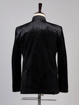 Black mens swarovski embellished jodhpuri suit