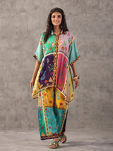 Multicolor quirky sequined printed co ord set