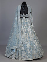 Grey exquisite floral jaal women lehenga choli