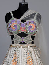 Golden radiant shimmer women lehenga choli