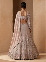 Light lavender peacock women lehenga choli