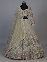 Mehendi green peacock women lehenga choli