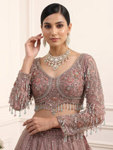 Onion pink grand arch women lehenga choli