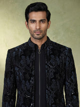 Navy blue premium  mens  indo western