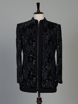 Navy blue premium  mens  indo western