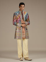 Multi mens luxury indo western bandhgala jacket set