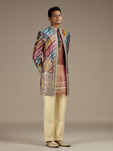 Multi mens luxury indo western bandhgala jacket set