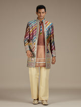 Multi mens luxury indo western bandhgala jacket set