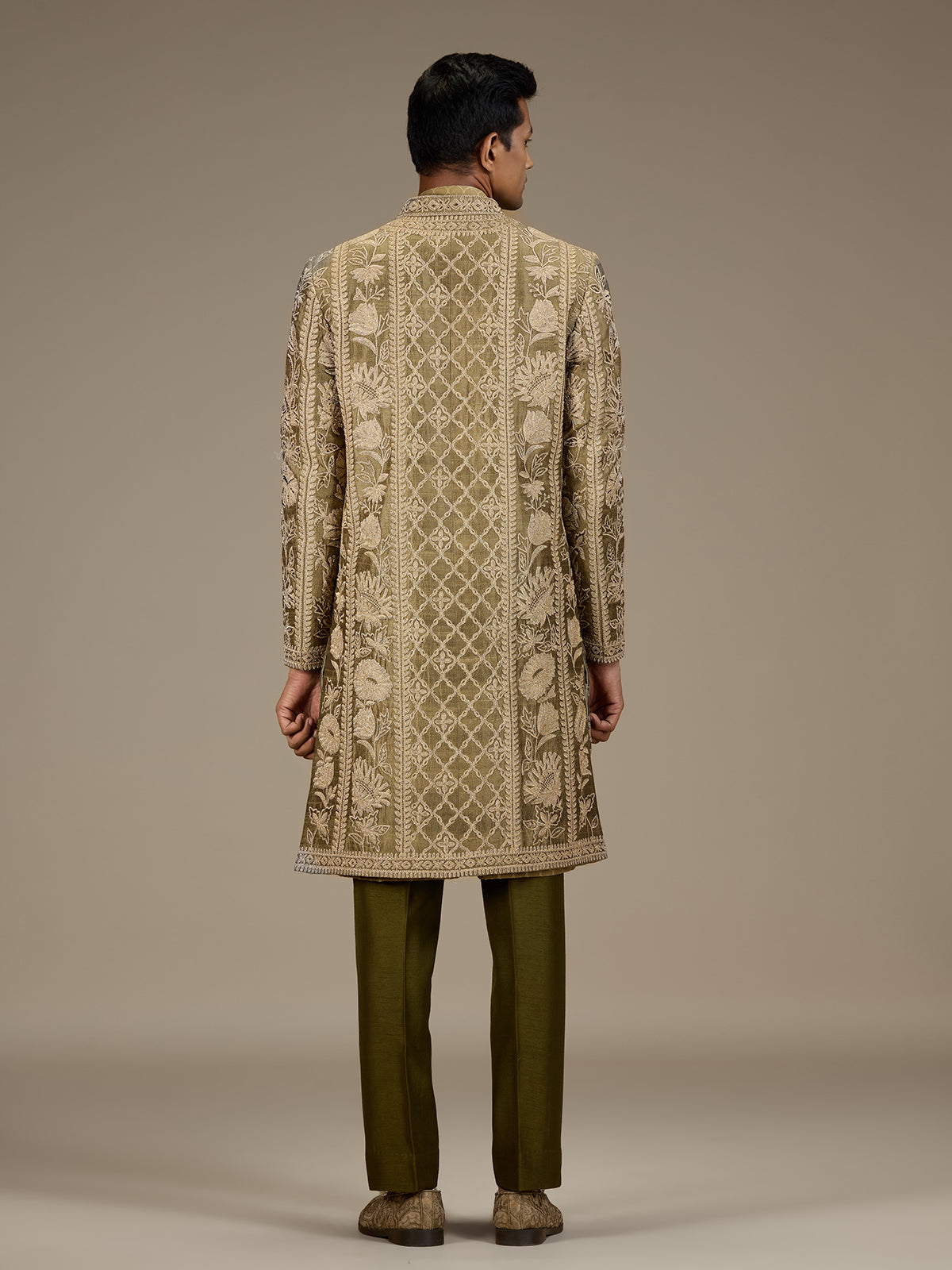 Mehendi mens premium indo western jacket