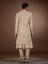 Gold mens royal botanical sherwani