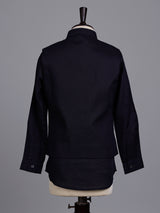 Black boys waistcoat set with embellished chest pocket detailing