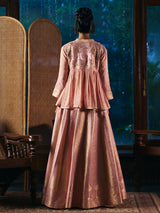 Onion pink womens indo western lehenga choli