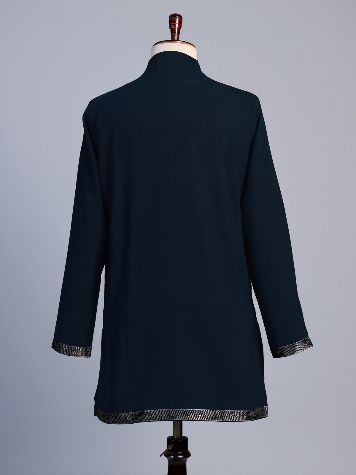 Rama blue metallic men wedding kurta suit