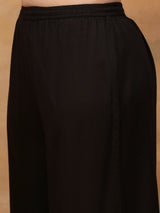 Black kutch printed women kurti set