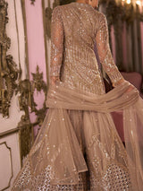 Ivory gold regal embellished womens palazzo suit