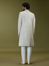 Ivory cream exquisite luxury premium mens sherwani