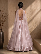 Pink rose gold women lehenga choli
