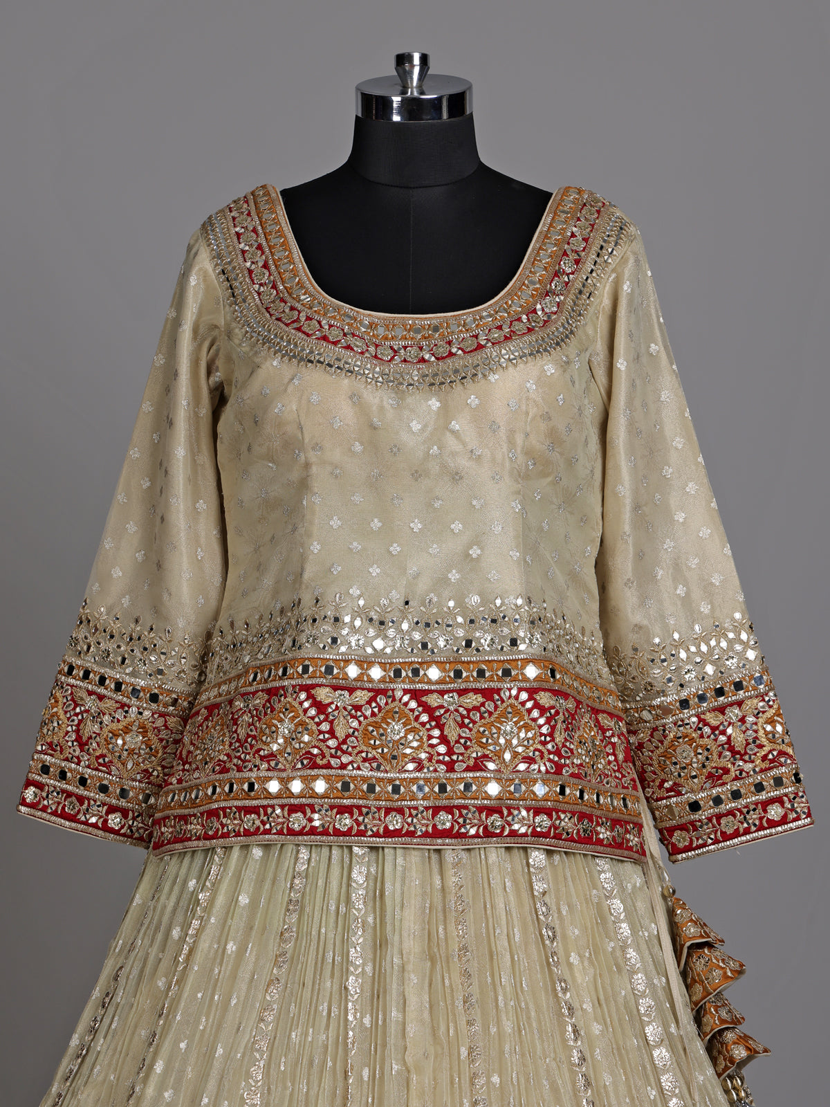 Off white wedding women lehenga choli