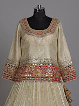 Off white wedding women lehenga choli