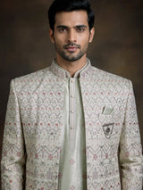 Pista green regal mens indo western