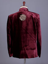 Maroon royal mens jodhpuri suit