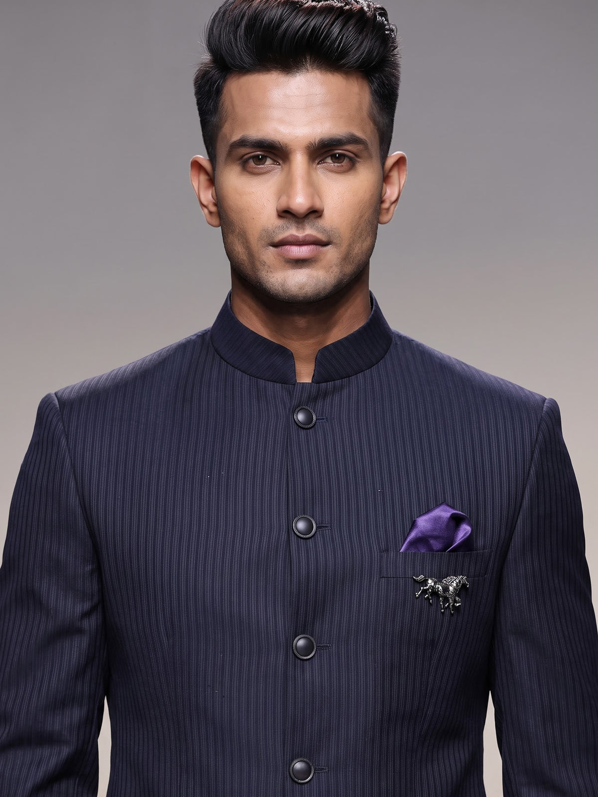 Blue statement mens jodhpuri suit