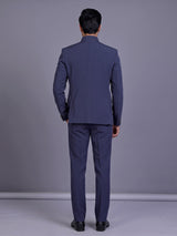 Stone blue royal crest mens jodhpuri suit