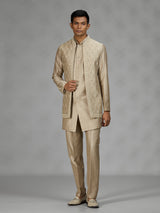Khakhi light brown premium mens waistcoat set