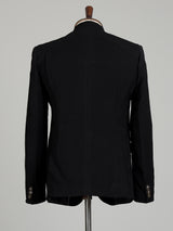 Black mens royal lion zardosi bandhgala jodhpuri suit for weddings