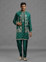Rama green opulent mens waistcoat set