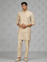 Light gold regal mens waistcoat set
