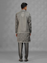 Grey architectural mens waistcoat set