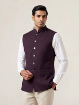 Wine signature mens waistcoat
