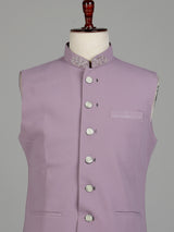 Dusty lavender designer mens waistcoat