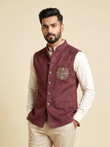 Wine heritage mens waistcoat