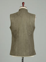 Mehendi olive premium mens waistcoat