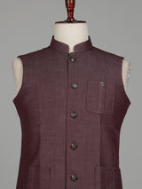 Earthy wine classic mens waistcoat