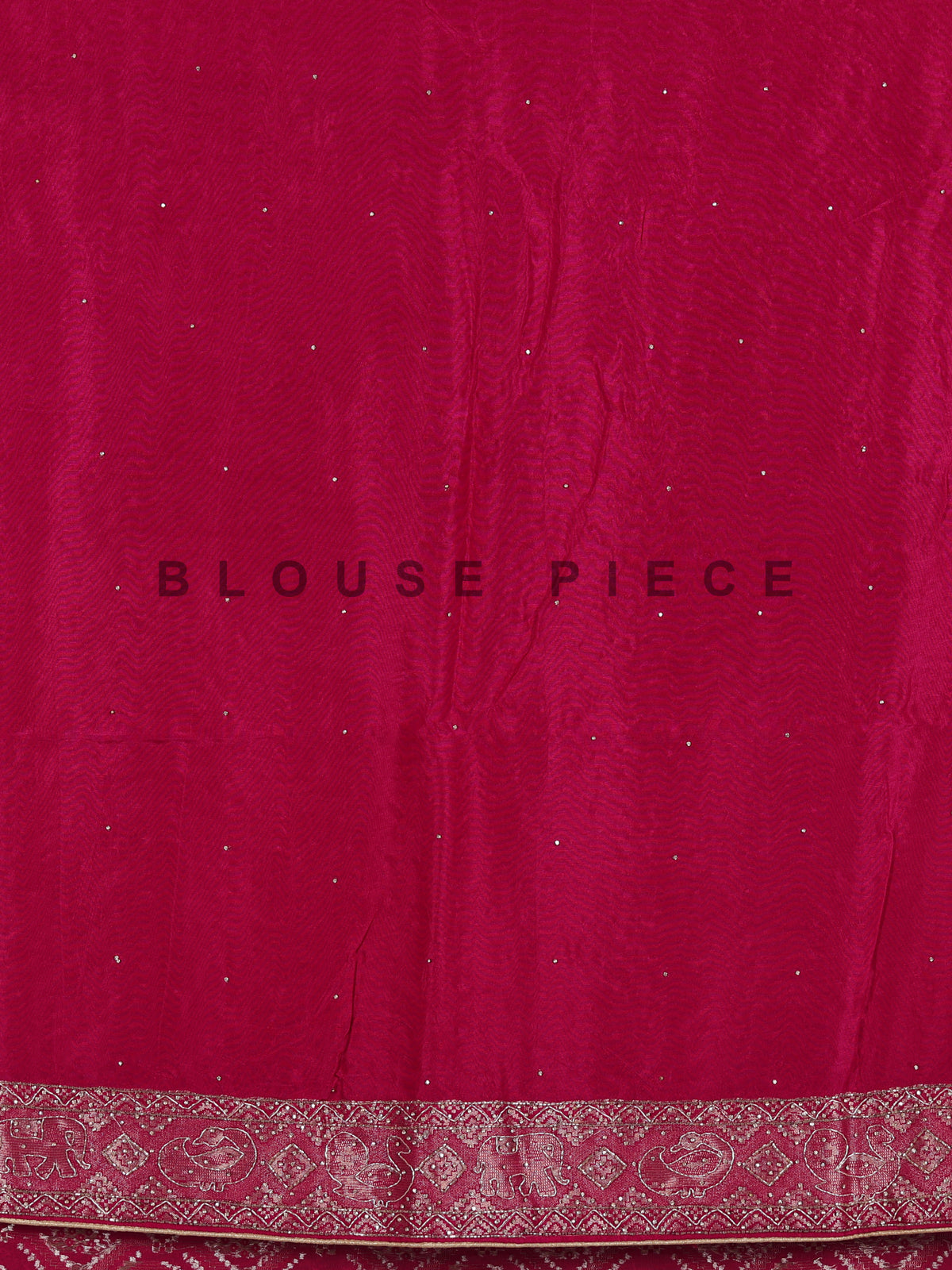 Raspberry pink bandhani dola silk saree
