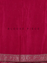 Raspberry pink bandhani dola silk saree