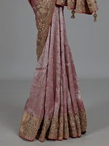 Onion pink designer women saree