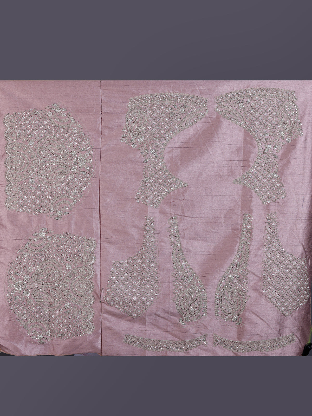 Pink silk unstitched wedding wear lehenga choli