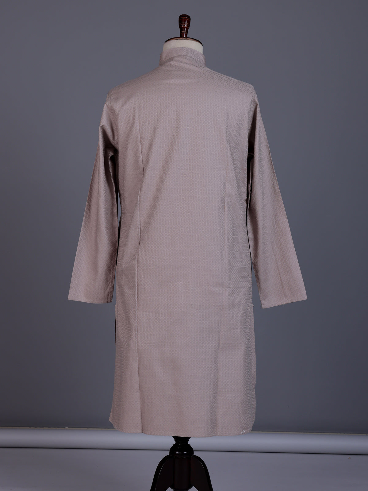 Dusty lilac purple Jacquard mens kurta suit with textured finish