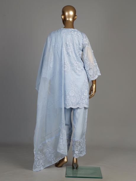 Sea blue rose trail women kurti set