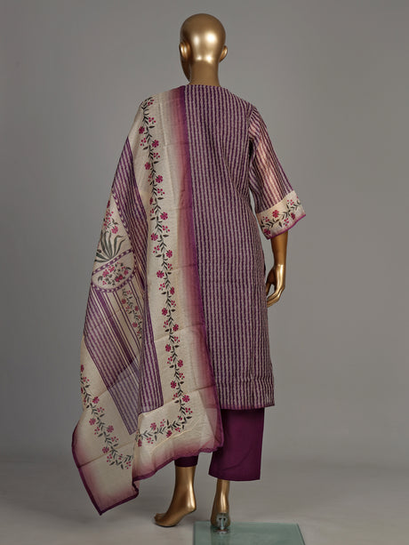 Violet cypress motif women kurti set