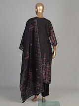 Black chevron vine women kurta set