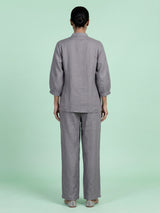 Grey daisy bouquet women co-ord set