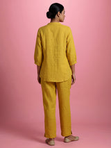 Yellow jasmine vine women co-ord set