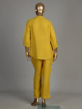 Yellow jasmine vine women co-ord set