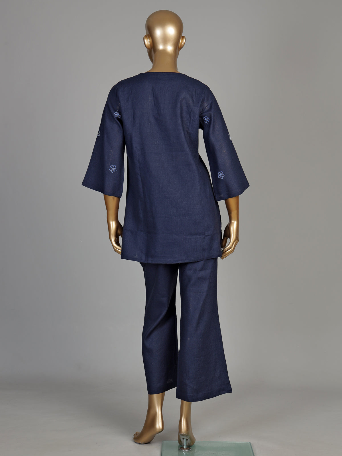 Navy floral rosette women co-ord set
